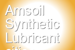 Amsoil Synthetic Lubricant