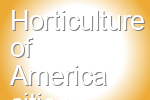 Horticulture of America